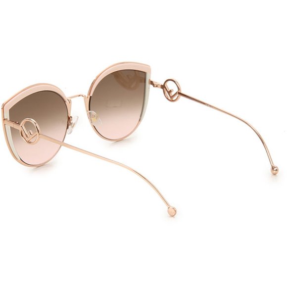 FENDI FF0290/S PINK ROSE GOLD AUTHENTIC SUNGLASSES - Picture 6 of 10